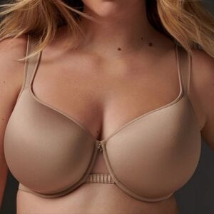 THIRDLOVE 24/7 Memory Foam Full Coverage Sz36F Tan Underwire Bra
